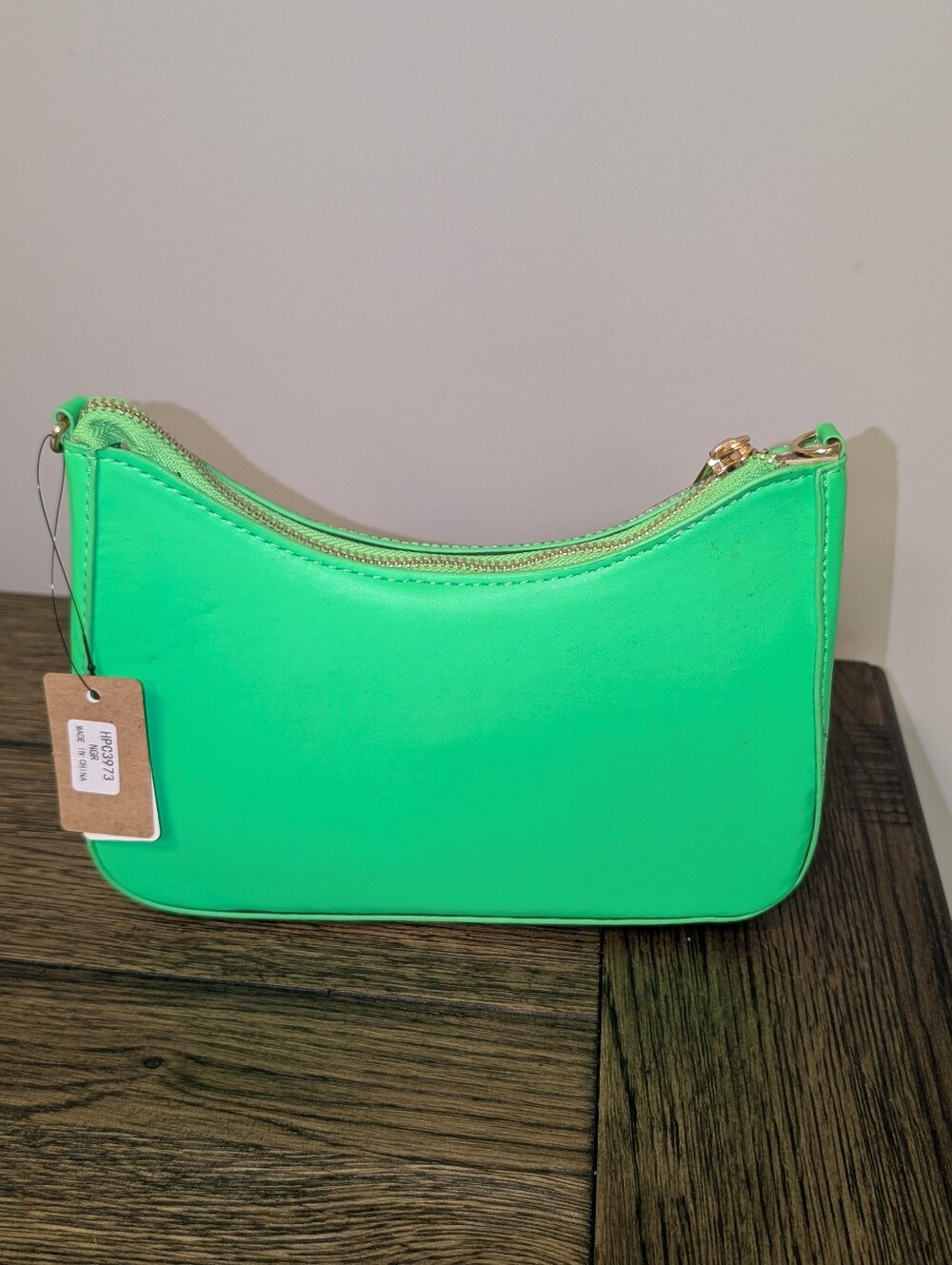 Neon Green Rhinestone Crossbody Bag w/ AirPod Case | Crystal Shoulder Purse NWT - Picture 5 of 8